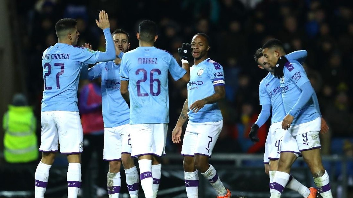 Manchester City disebut tim terbaik di Inggris oleh manajer Man United, Ole Gunnar Solskjaer. (Foto: Richard Heathcote / Getty Images)