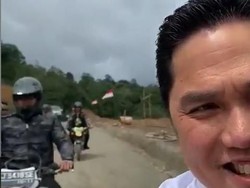 Warganet Ingatkan Erick Thohir Pakai Helm saat Naik Motor