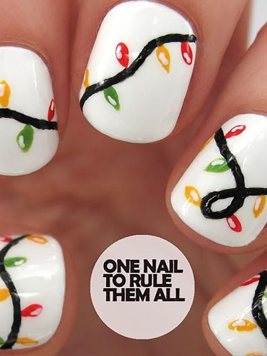 15 Inpirasi Nail Art Natal Paling Cantik dan Lucu