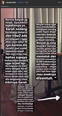 IG Story Nana Mirdad