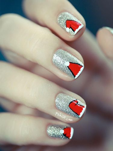 15 Inpirasi Nail Art Natal Paling Cantik dan Lucu