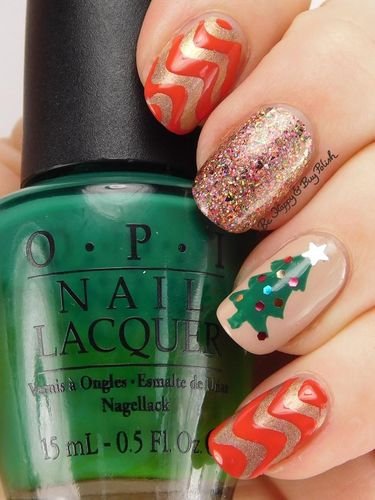 15 Inpirasi Nail Art Natal Paling Cantik dan Lucu