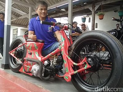Motor Bebek Modifikasi Karya Napi Nusakambangan