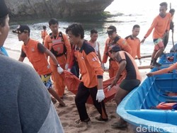 2 Korban Tenggelam di Pantai Slili Gunungkidul Ditemukan Meninggal