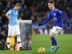 Man City Vs Leicester City: Adu Kreatif De Bruyne dengan Maddison