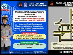 Puncak Ditutup Saat Tahun Baru, Ini Akses Bogor-Jakarta Via Kota Sukabumi