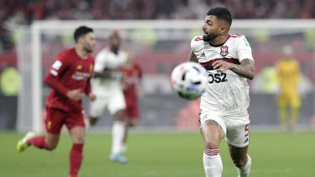 Gabriel Barbosa menciptakan tujuh kali tembakan ke gawang Liverpool. (