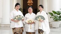 Cantiknya Iriana Jokowi, Kahiyang dan Selvi Ananda Saat Pemotretan Bersama