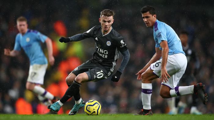 Leicester City takluk 1-3 di markas Manchester City. (Foto: Clive Brunskill/Getty Images) Leicester City takluk 1-3 di markas Manchester City. (Foto: Clive Brunskill/Getty Images)