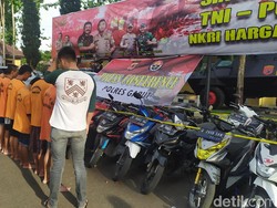 Polisi Tangkap 8 Pencuri di Garut, 30 Motor Curian Disita
