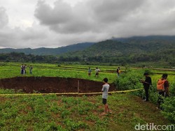 Ini Video Lubang Raksasa yang Gegerkan Maros Sulsel