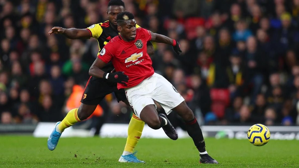 Paul Pogba comeback dari cedera di laga kontra Watford. (Foto: Dan Istitene/Getty Images)