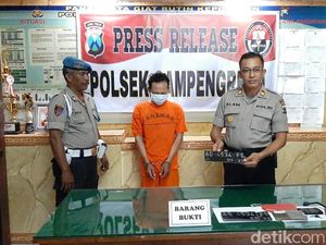 Curanmor di Kediri, Pria Ini Datang Ngonthel Pulang Bawa Motor Orang