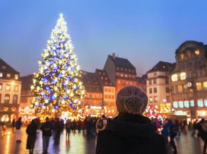 Kreatif, Makeup Artist Hias Bulu Mata Berbentuk Pohon Natal Kreatif, Makeup Artist Hias Bulu Mata Berbentuk Pohon Natal