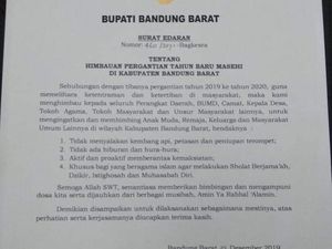 Pesta Tahun Baru, Bupati Bandung Barat Imbau Warga Tak Tiup Trompet Pesta Tahun Baru, Bupati Bandung Barat Imbau Warga Tak Tiup Trompet