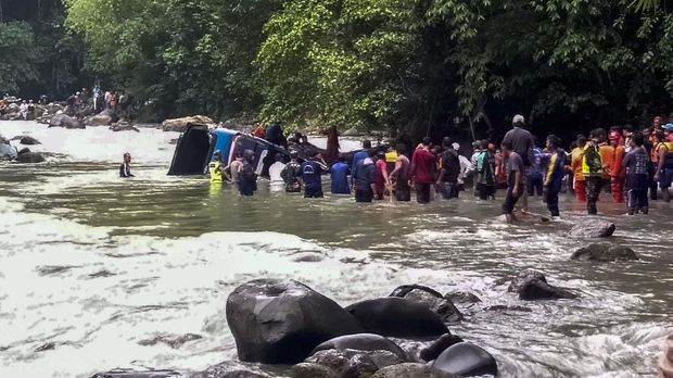 Korban Tewas Bus Masuk Jurang di Sumsel Jadi 26 Orang