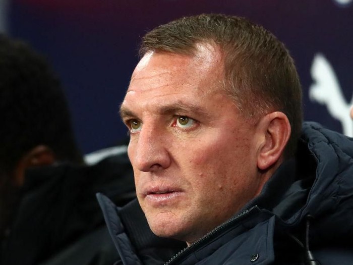 MANCHESTER, ENGLAND - DECEMBER 21: Brendan Rodgers, Manager of Leicester City looks on prior to the Premier League match between Manchester City and Leicester City at Etihad Stadium on December 21, 2019 in Manchester, United Kingdom. (Photo by Clive Brunskill/Getty Images)