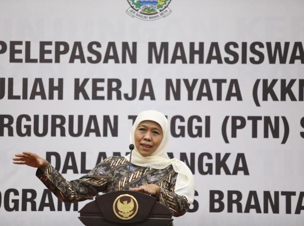 Khofifah Ajak Mahasiswa Brantas Tuntas Permasalahan Sungai Khofifah Ajak Mahasiswa Brantas Tuntas Permasalahan Sungai