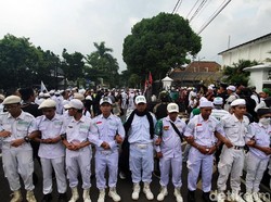 Usai Salat Gerhana, Ormas Islam di Sukabumi Gelar Aksi Solidaritas Uighur