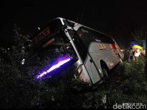 Hindari Sepeda Angin Bus Eka Justru Tabrak Dua Motor, Satu Orang Tewas