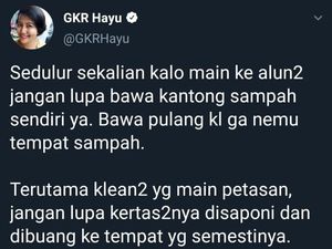 Sedulur, Putri Sultan Yogya Punya Pesan Buat yang Sedang Main ke Alun-alun