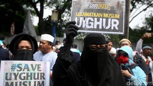 Kedubes China Digeruduk Massa Aksi Bela Muslim Uighur