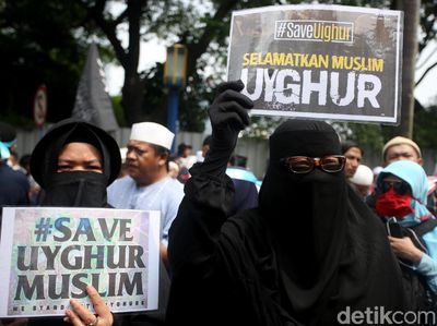 Kedubes China Digeruduk Massa Aksi Bela Muslim Uighur