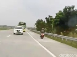 Wuss... Video Biker Ngebut di Tol Jombang-Mojokerto Viral di Medsos