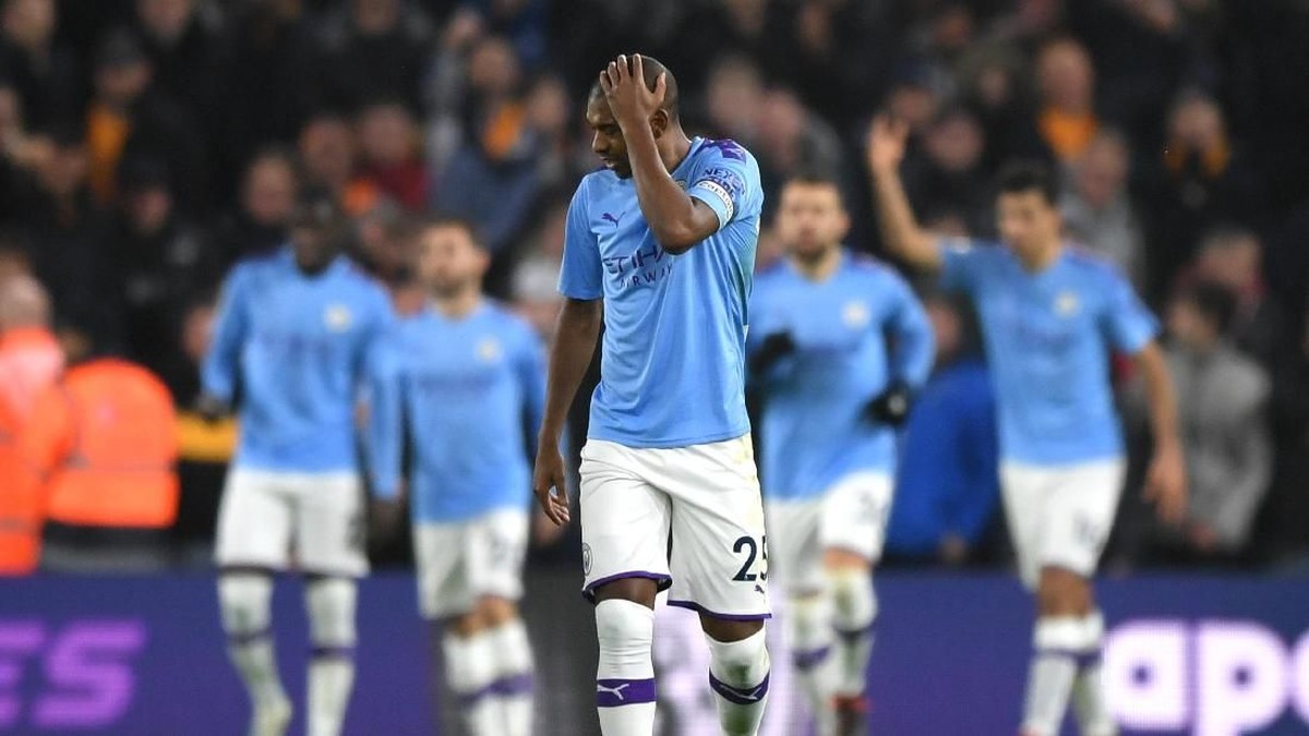 Manchester City kini berjarak 14 poin dengan Liverpool di klasemen Liga Inggris (Foto: Photo by Shaun Botterill/Getty Images)