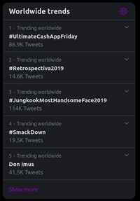 Trending Dunia di Twitter