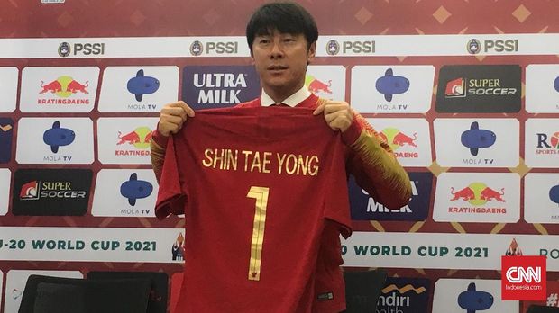 Pelatih Timnas Indonesia, Shin Tae Yong. (