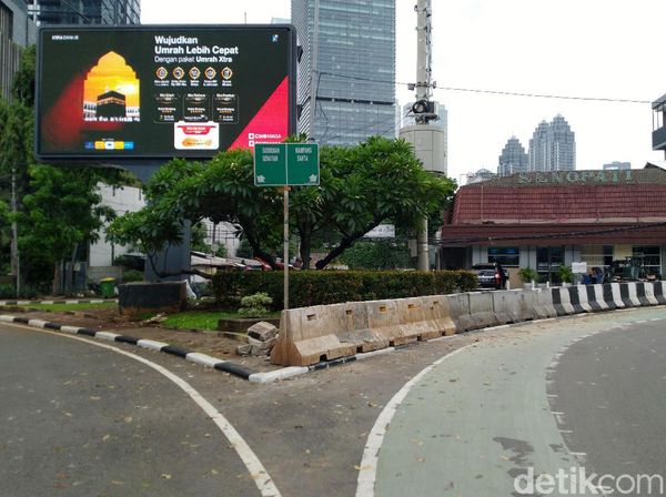 Penampakan Jalur Tusuk Sate Maut di Senopati