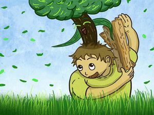 Pohon Tumbuh di Atas Kepala