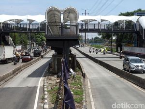 Dulu Ditabrak Truk, JPO Jembatan Gantung Kini Instagramable