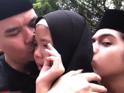 Shafeea Nangis Dipeluk Ahmad Dhani, Al Ghazali Cium Sang Adik