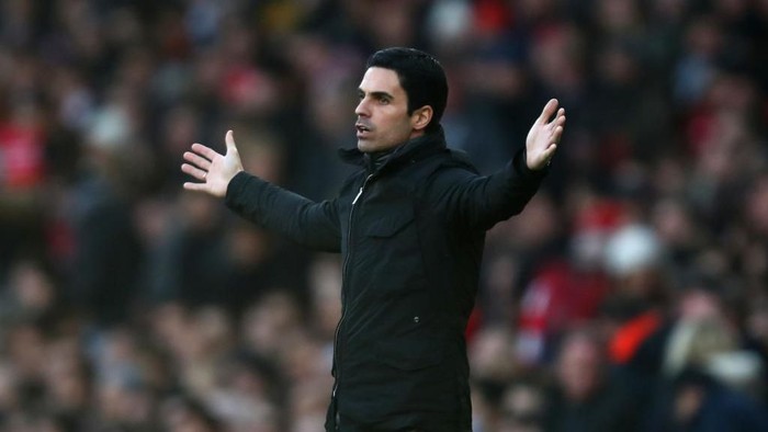 LONDON, ENGLAND - DECEMBER 29: Mikel Arteta, Manager of Arsenal reacts during the Premier League match between Arsenal FC and Chelsea FC at Emirates Stadium on December 29, 2019 in London, United Kingdom. (Photo by Julian Finney/Getty Images)