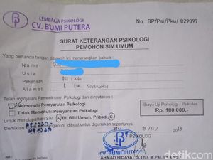 Harga Psikotes Saat Bikin SIM di Pekanbaru Rp 100 Ribu Dikeluhkan Warga Harga Psikotes Saat Bikin SIM di Pekanbaru Rp 100 Ribu Dikeluhkan Warga