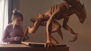 Keren! Seniman Ini Buat Alien hingga Groot Pakai Ratusan Kue Gingerbread