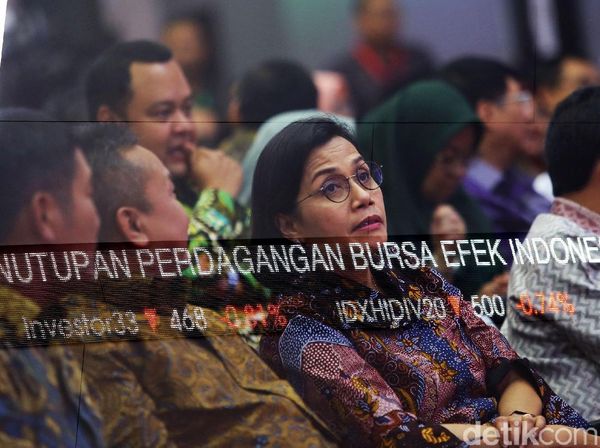 Menkeu Sri Mulyani Tutup Perdagangan Saham 2019