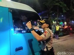Puluhan Pemotor Kaget Polisi Razia Knalpot Brong di Jalan Pemuda