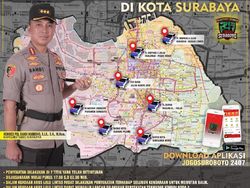 Ini 7 Pintu Masuk Kota Surabaya yang Disekat Saat Malam Tahun Baru