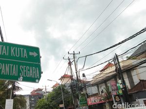 Malam Tahun Baru di Bali, Lalin Menuju Pantai Kuta Ditutup