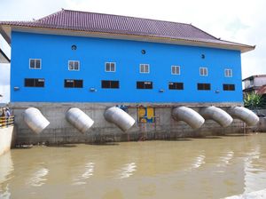 Antisipasi Banijir, Pemkot Palembang Operasikan Pompa Air Sungai Bendung