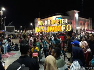 Malam Tahun Baru, Begini Kondisi Titik Nol Yogya Malam Tahun Baru, Begini Kondisi Titik Nol Yogya