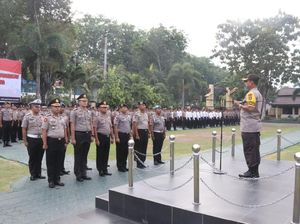 Jelang Pengamanan Malam Tahun Baru, 1.403 Polisi di Sulteng Naik Pangkat