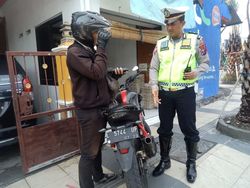 Jelang Malam Tahun Baru, Polisi Gresik Amankan Puluhan Knalpot Brong