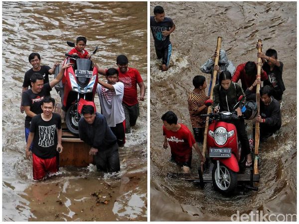 Mereka yang Berjuang Menerobos Banjir