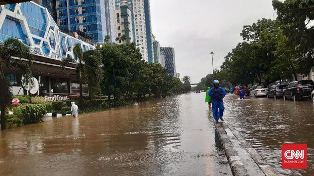 Banjir di kawasan Cawang.