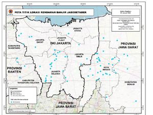 Ini Sebaran Lokasi Banjir di Jabodetabek