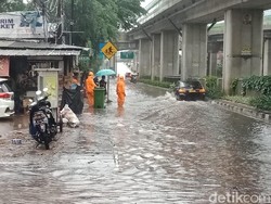 Hujan Deras, Jalan Tendean Jaksel Tergenang